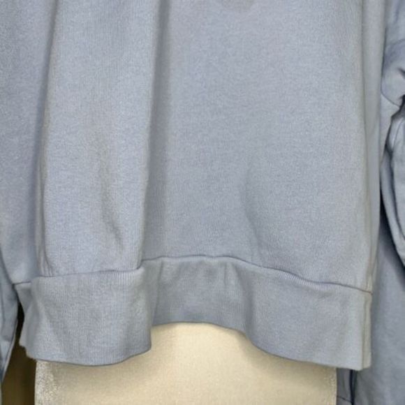 Sezane Hoodie Pullover Sweatshirt Sweat Pacey Sky Blue Women’s Size Extra Small - Picture 8 of 10